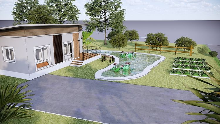 ภาพแบบบ้าน-ถ้าคุณเป็นคนชอบปลูกผักทำสวนครัว ทำกับข้าวทานเองซื้อบ้านกับเรา ที่นี้เรามีให้คุณ