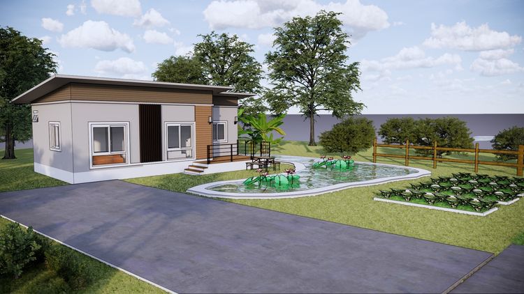 ภาพแบบบ้าน-ถ้าคุณเป็นคนชอบปลูกผักทำสวนครัว ทำกับข้าวทานเองซื้อบ้านกับเรา ที่นี้เรามีให้คุณ