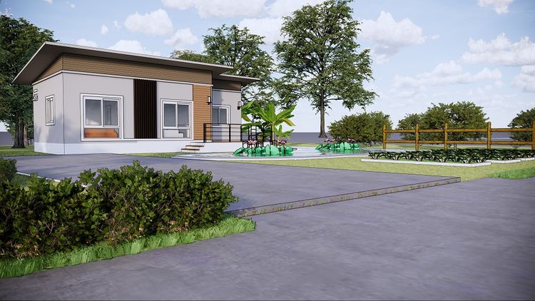 ภาพแบบบ้าน-ถ้าคุณเป็นคนชอบปลูกผักทำสวนครัว ทำกับข้าวทานเองซื้อบ้านกับเรา ที่นี้เรามีให้คุณ