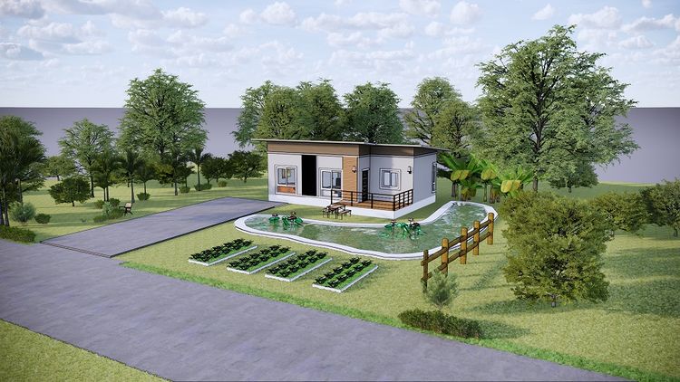 ภาพแบบบ้าน-ถ้าคุณเป็นคนชอบปลูกผักทำสวนครัว ทำกับข้าวทานเองซื้อบ้านกับเรา ที่นี้เรามีให้คุณ