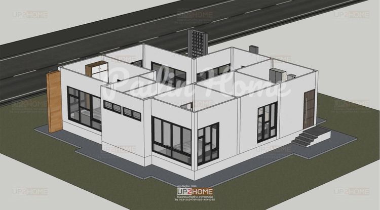 ภาพแบบบ้าน-บ้านเดี่ยวชั้นเดียว