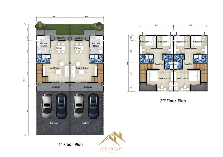 ภาพแบบบ้าน-ทาวน์โฮม Le grand ville ร.8