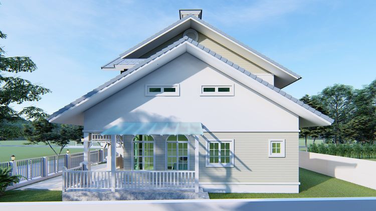 ภาพแบบบ้าน-บ้านปานใจ 3 สไตล์โคโลเนียล