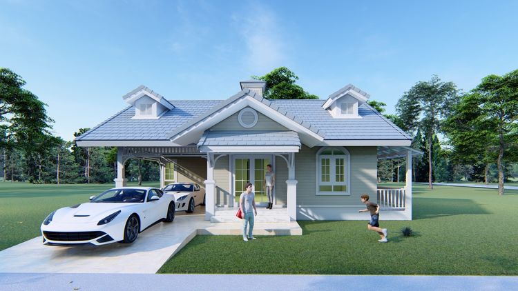 ภาพแบบบ้าน-บ้านปานใจ 3 สไตล์โคโลเนียล