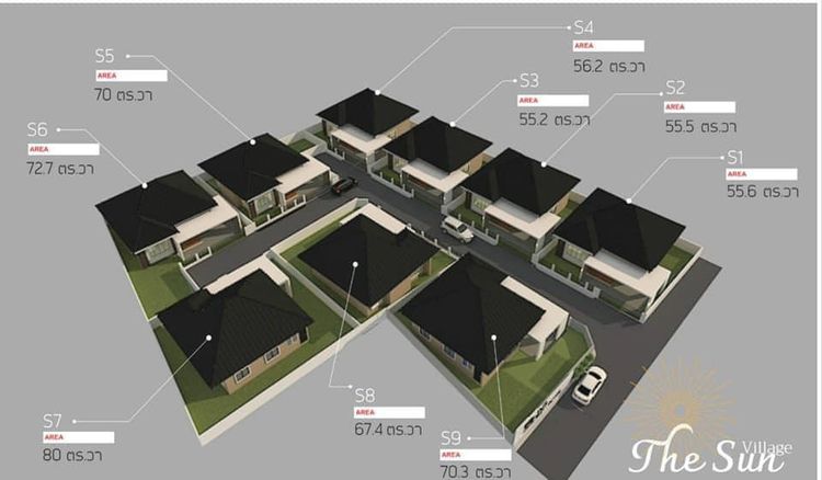ภาพแบบบ้าน-เดอะซัน วิลเลจ