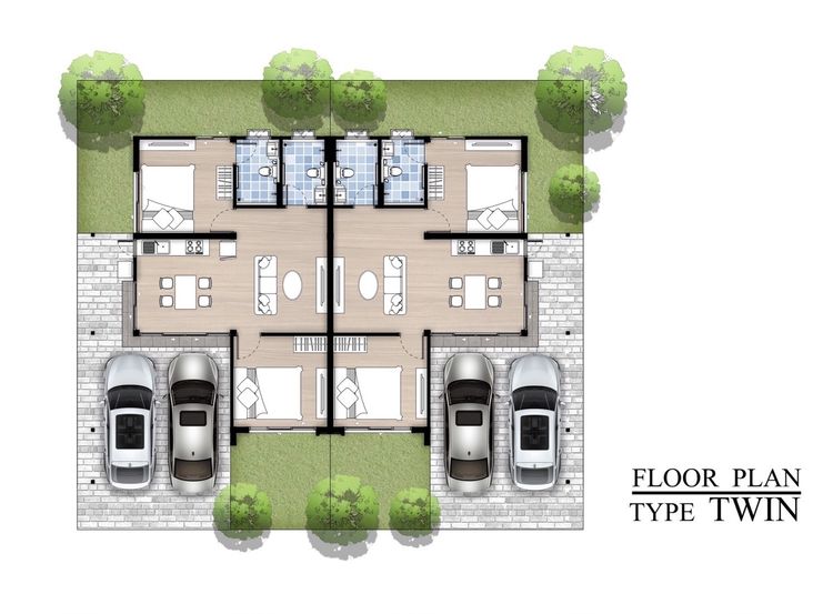 ภาพแบบบ้าน-บ้านแฝด Typ T