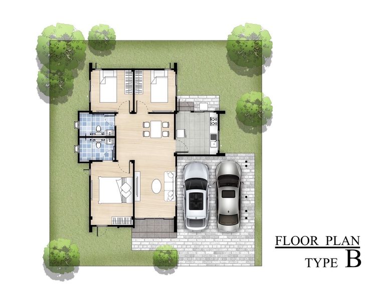 ภาพแบบบ้าน-แบบบ้าน Typ B