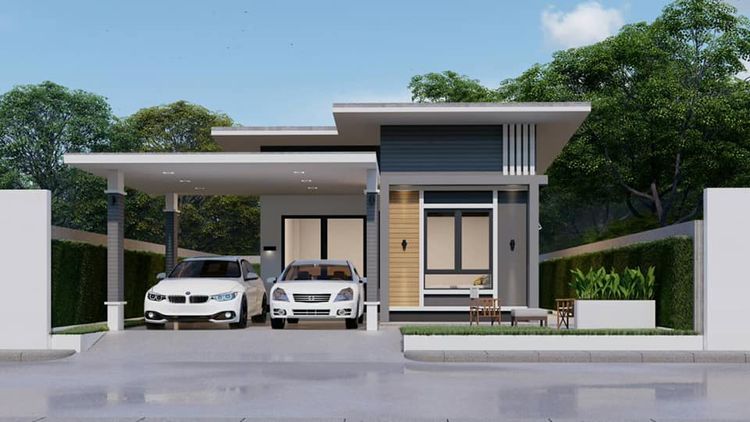 ภาพแบบบ้าน-โครงการบ้านจัดสรรเดอะเล็ก บ้านไผ่