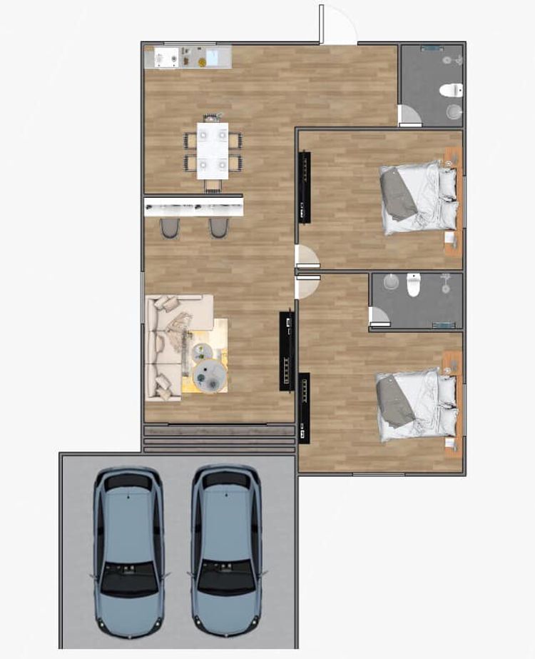 ภาพแบบบ้าน-โครงการบ้านจัดสรรเดอะเล็ก บ้านไผ่