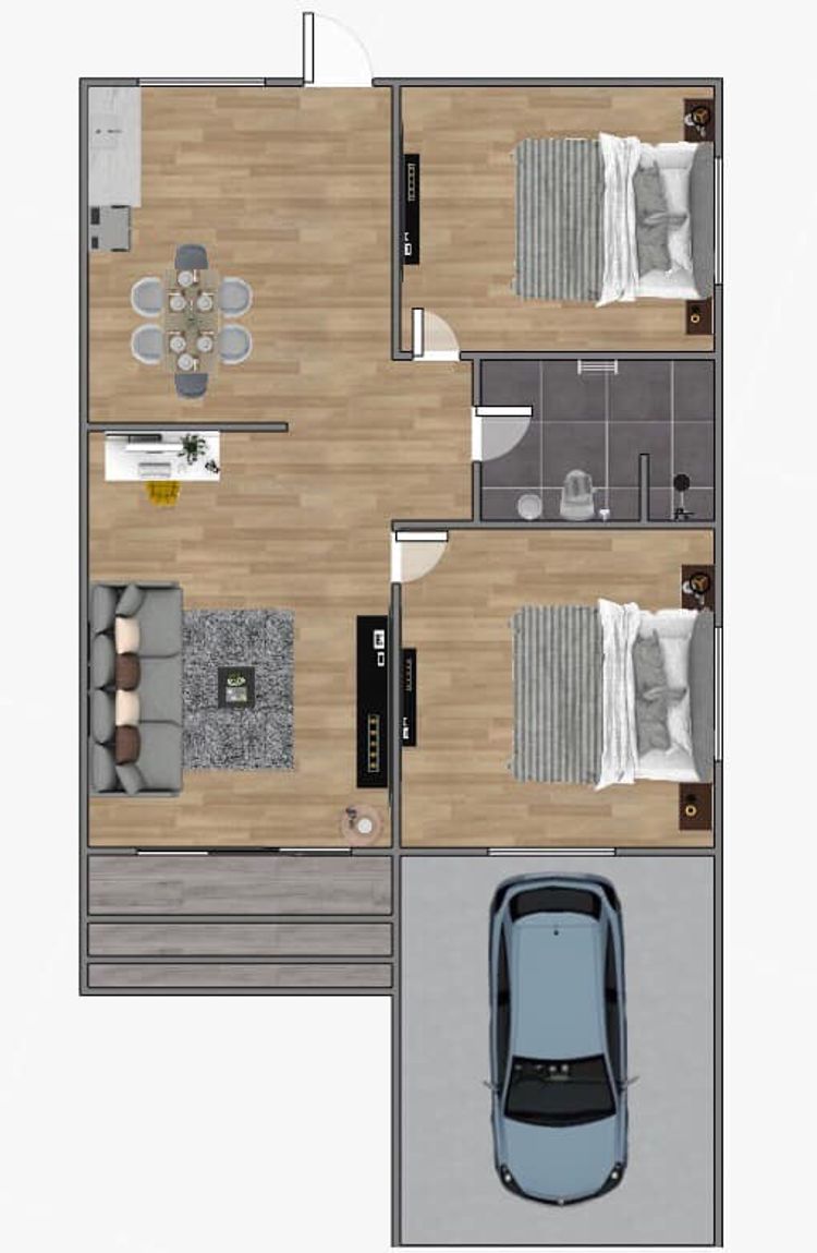 ภาพแบบบ้าน-โครงการบ้านจัดสรรเดอะเล็ก บ้านไผ่