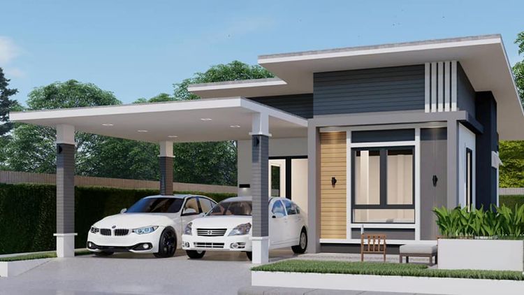 ภาพแบบบ้าน-โครงการบ้านจัดสรรเดอะเล็ก บ้านไผ่