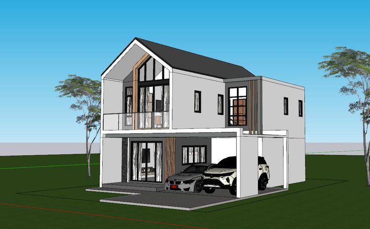 ภาพแบบบ้าน-เฌอ ลิน โนนทัน