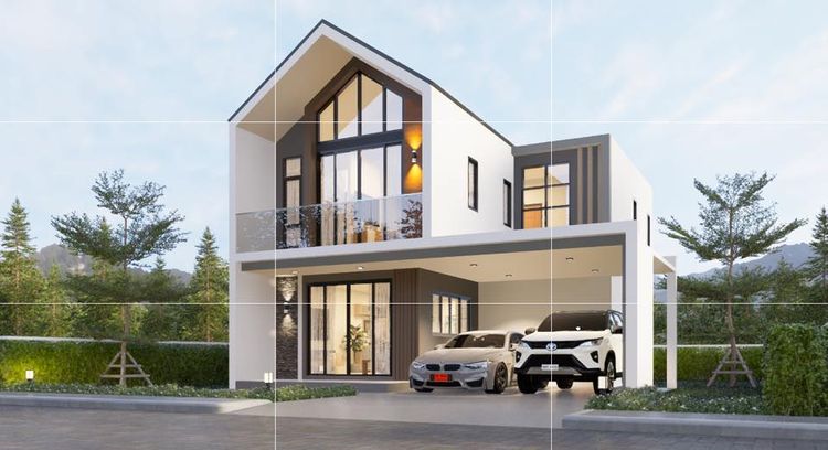 ภาพแบบบ้าน-เฌอ ลิน โนนทัน