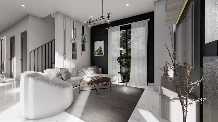 ภาพแบบบ้าน-บ้านเดี่ยว 2 ชั้น