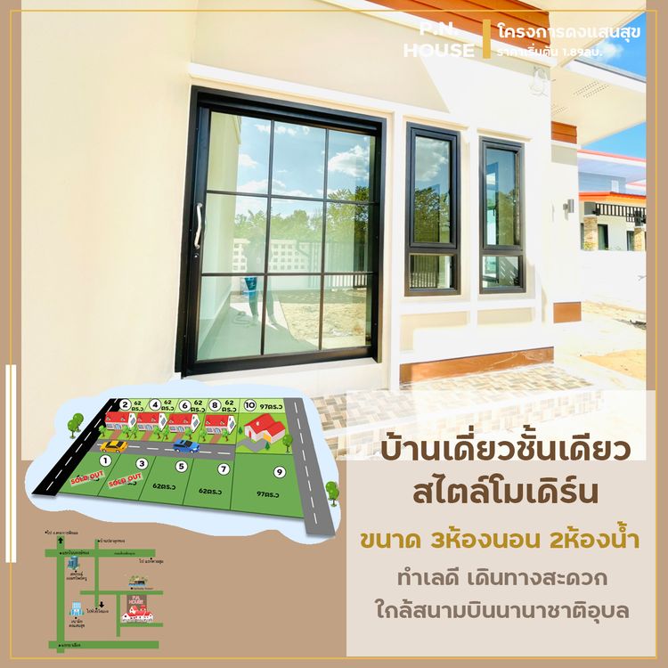 ภาพแบบบ้าน-บ้านสร้างสุข สไตล์โมเดิร์น บ้านดงแสนสุข