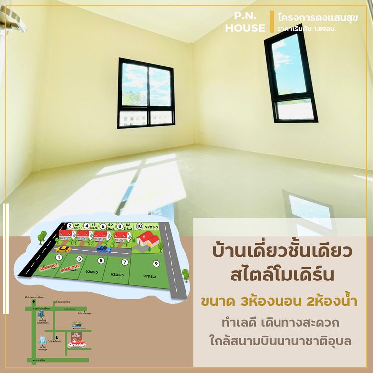 ภาพแบบบ้าน-บ้านสร้างสุข สไตล์โมเดิร์น บ้านดงแสนสุข
