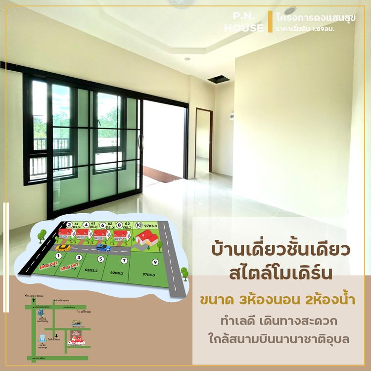 ภาพแบบบ้าน-บ้านสร้างสุข สไตล์โมเดิร์น บ้านดงแสนสุข