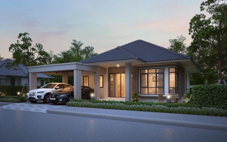 ภาพแบบบ้าน-บ้านเดี่ยวชั้นเดียว Type B