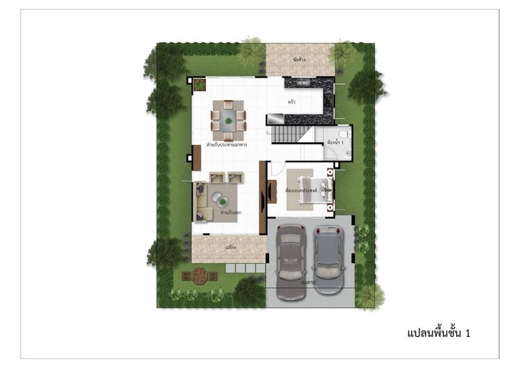 ภาพแบบบ้าน-บ้านเดี่ยวสองชั้น Type A