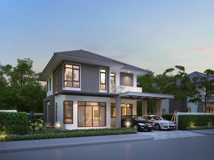 ภาพแบบบ้าน-บ้านเดี่ยวสองชั้น Type A
