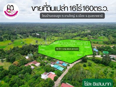ขายที่ดินเปล่า 16ไร่ 160ตารางวา โซนบ้านดอนยุง ชยางกูร ฝั่งห้วยคุ้ม คลังอาวุธ E4YUfX6E