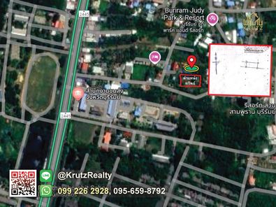 ขายที่ดินเปล่า เนื้อที่ 1 ไร่ 3 งาน 98 ตารางวา  ตำบลเสม็ด อำเภอเมืองบุรีรัมย์ จังหวัดบุรีรัมย์ ตั้งอยู่หลังสำนักงานขนส่งจังหวัดบุรีรัมย์ KRUK95046 โคกวัด ห้วยราช b5dJnXFc