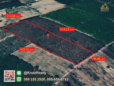 ขายที่ดินแปลงใหญ่เนื้อที่ 26 ไร่ 3 งาน 72.0 ตารางวา ตำบลสตึก อำเภอสตึก จังหวัดบุรีรัมย์ KRUK95049 สตึก 2l7QZ62q