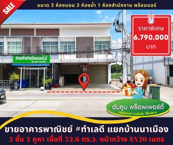 🏢🏢 ขาย #อาคารพาณิชย์ #​ทำเลดี ใกล้แยก #บ้านนาเมือง​ ติดถนนหลักเส้นอุบล-ตระการ จังหวัดอุบลราชธานี