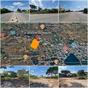 ที่ดินถมแล้ว กำแพงรอบตัวที่ดิน ติดถนนใหญ่ ในตัวอำเภอพระยืน ห่างตัวเมืองขอนแก่น 20กม. พระยืน พระยืน VLEIsFxZ