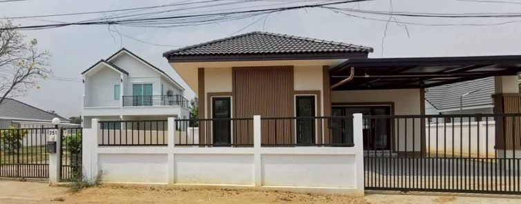 บ้านเดี่ยวชั้นเดียว ร8 ใกล้สนามบินเพียง 3นาที