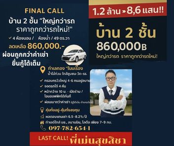 ขายบ้าน2ชั้น4นอน3น้ำ4จอด 49ตร.วา บ้านค้อ ใกล้วัดโนนศรีเรือง ขอนแก่น