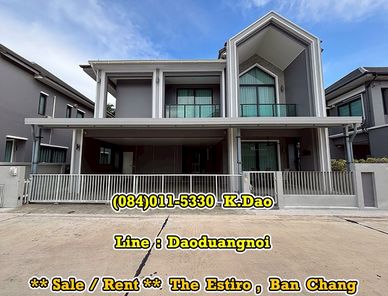 #The Estiro, Ban Chang *** Sale / Rent *** House with Nordic Style +++ The Biggest Type +++