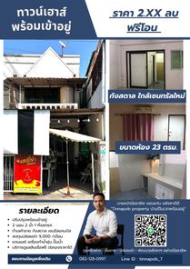 📍ขายทาวน์เฮาส์ ทำเลกังสดาล เดินทาง 1 นาที ถึงเซนทรัลแคมปัส เหมาะลงทุน ขายพร้อมผู้เช่า