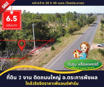 🌳🌳 ขาย #ที่ดิน 2 งาน #ติดถนนใหญ่ ใกล้ #วริจจิตราคาเฟ่แอนด์ฟาร์ม อ.ตระการพืชผล อุบลราชธานี ห้วยฝ้ายพัฒนา ตระการพืชผล sQ4VTBx2