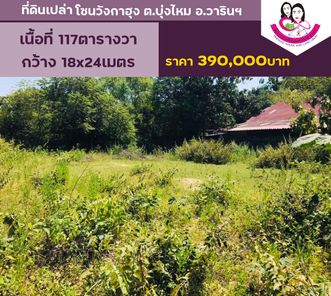 ขายที่ดินวังกาฮุง ตำบล บุ่งไหม  ถนนสถิตย์นิมานการ 217  เข้าซอยประมาณ 800 เมตร เนื้อที่ 117 ตร.ว. เทศบาลวารินฯ SzRqBNPr