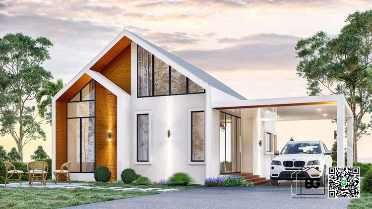 ภาพแบบบ้าน-บ้านเดี่ยว ชั้นเดียว