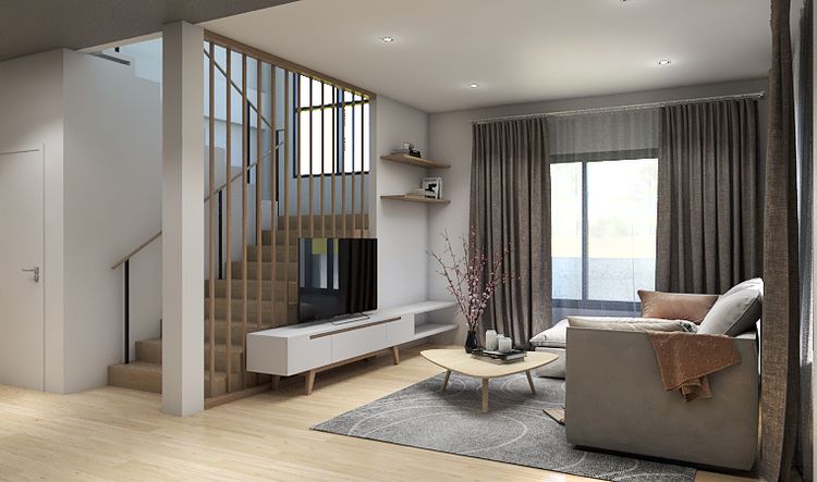 ภาพแบบบ้าน-บ้านแฝด 2 ชั้น