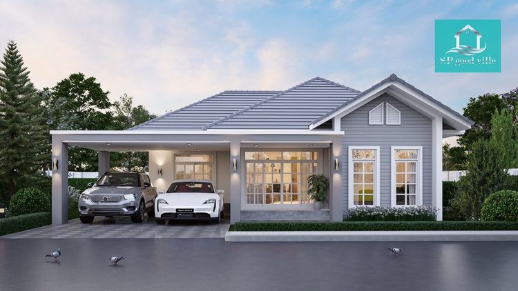 ภาพแบบบ้าน-บ้านโมเดิร์นทรงปั้นหยา