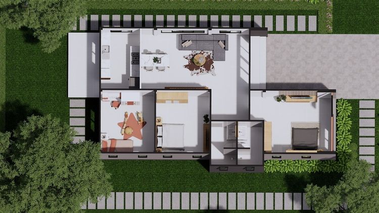 ภาพแบบบ้าน-แบบบ้าน B