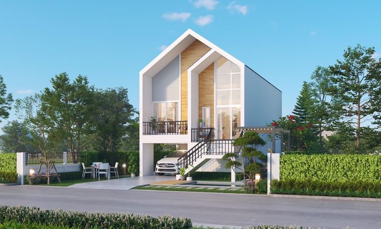 ภาพแบบบ้าน-บ้านเดี่ยวชั้นเดียว