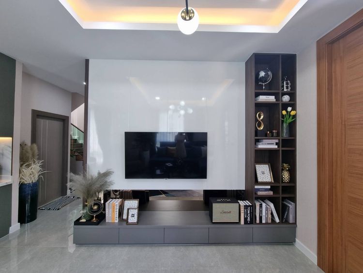 ภาพแบบบ้าน-บ้านเดี่ยว 2 ชั้น สไตล์โมเดิร์น