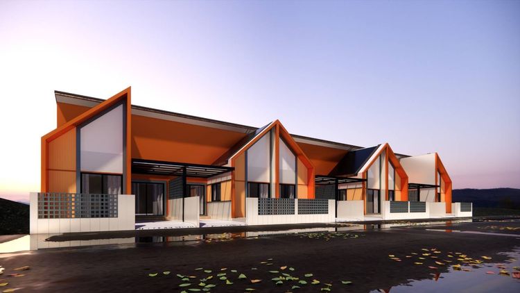 ภาพแบบบ้าน-ทาวน์โฮมชั้นเดียว