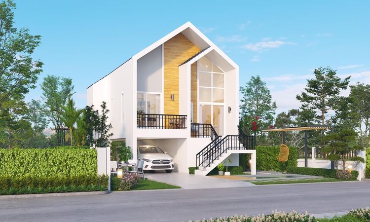 ภาพแบบบ้าน-บ้านเดี่ยวชั้นเดียว