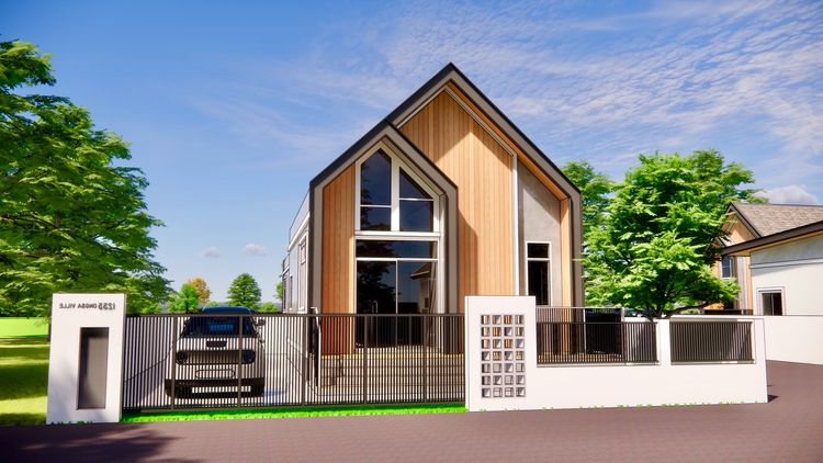 ภาพแบบบ้าน-Type A บ้านชั้นเดี่ยว หลังคาทรงนอร์ดิก