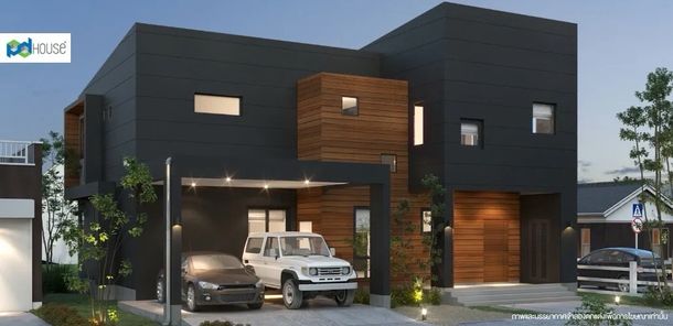 แบบบ้านสไตล์โมเดิร์น T8TF1ZL1