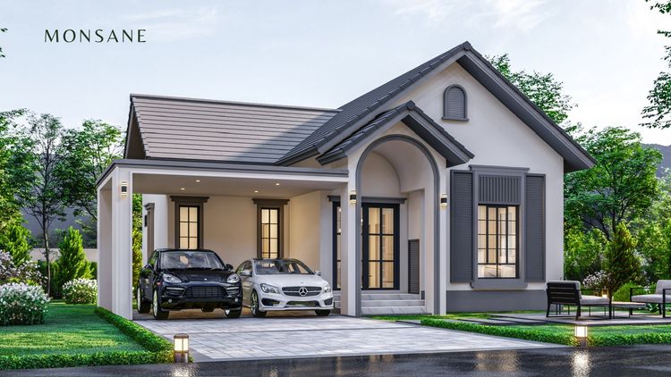 ภาพแบบบ้าน-แบบบ้านสไตล์อิงลิช โมเดิรร์น