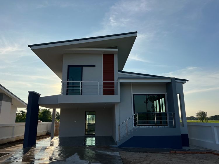 ภาพแบบบ้าน-โมเดิร์นชั้นครึ่ง