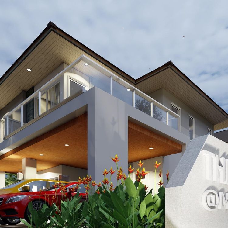 ภาพแบบบ้าน-บ้านเดี่ยว 2 ชั้น