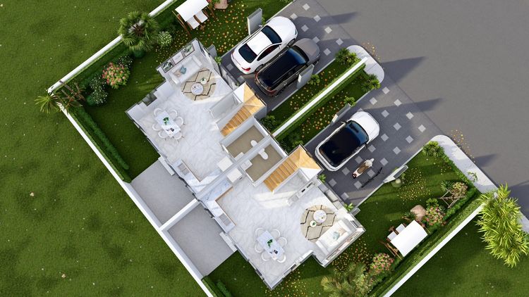 ภาพแบบบ้าน-บ้านแฝด