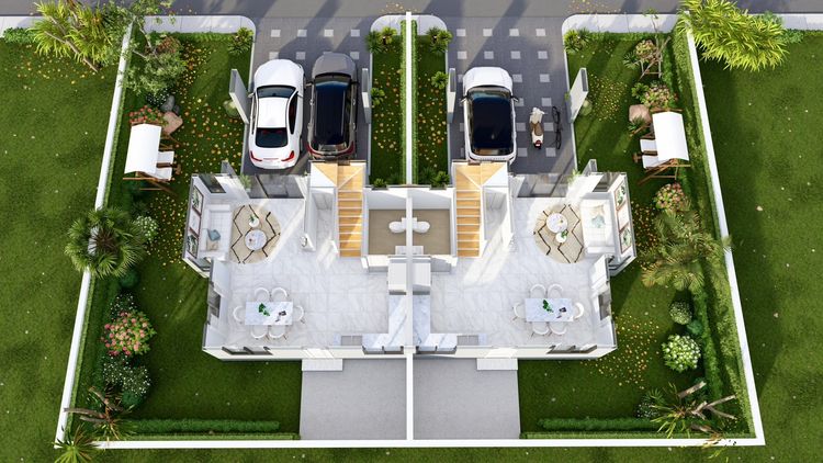 ภาพแบบบ้าน-บ้านแฝด